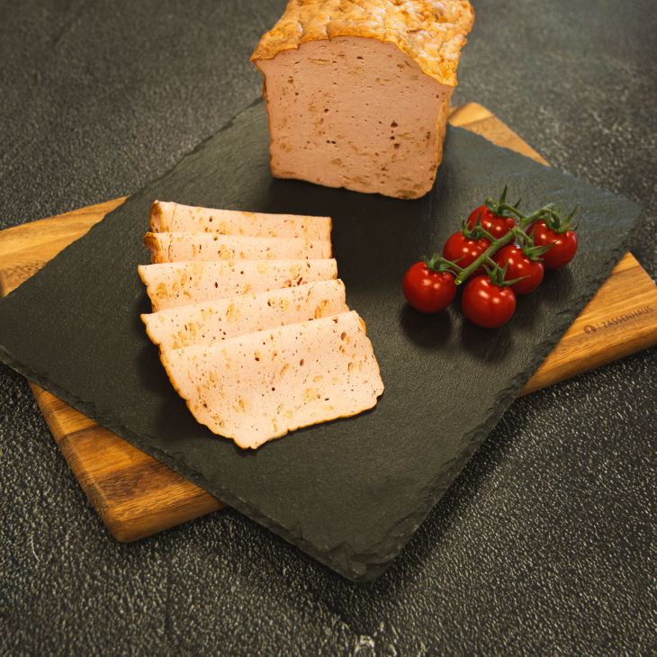 Zwiebel Fleischkäse geschnitten