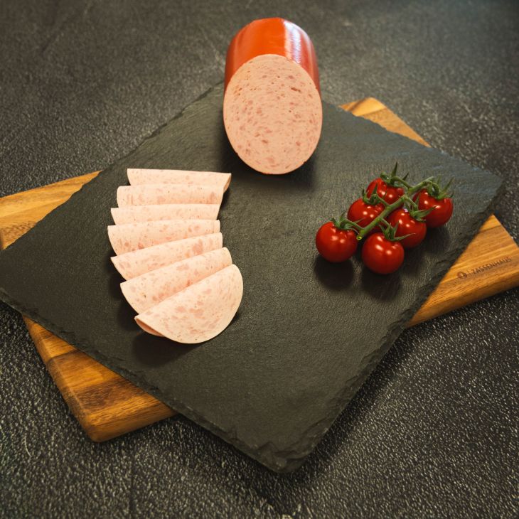 Stuttgarter Schinkenwurst geschnitten