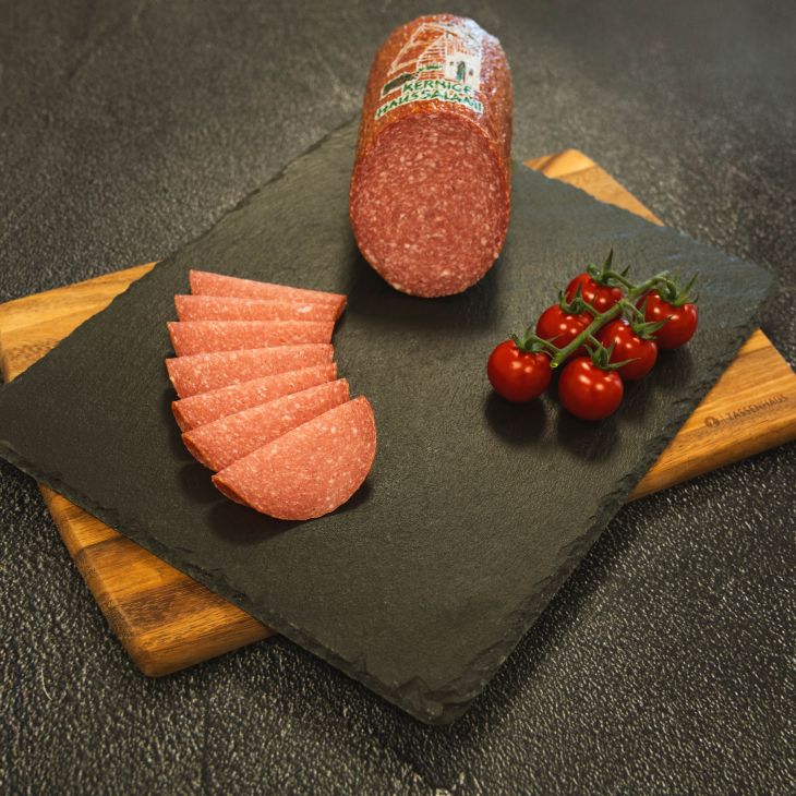 Haussalami geschnitten